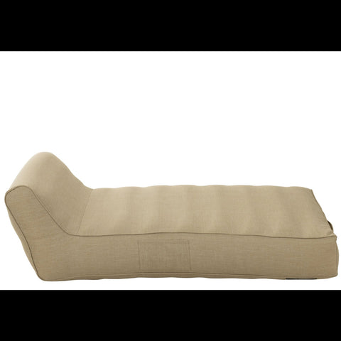 Beige ligmatras Helene van J-Line zijaanzicht