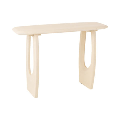 J-Line Console Mark – witte mangohouten console met open poten
