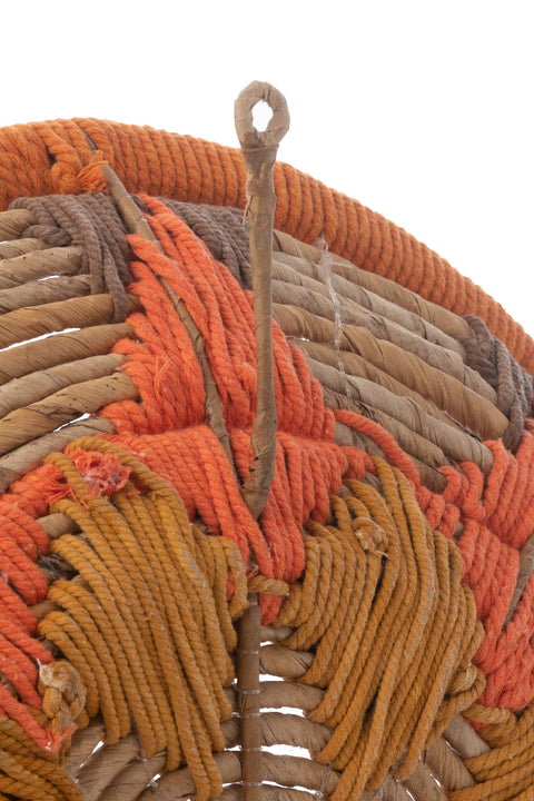 Achterzijde en bevestiging van Banana Twig muurdecoratie