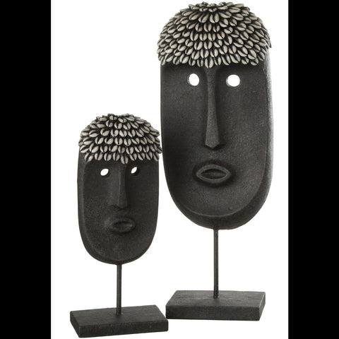 Ornament Ethnic small en large van J-Line samen opgesteld