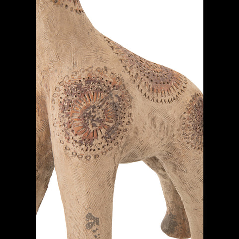 Detail van de poten van het giraffe ornament