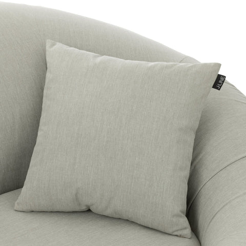 Grijs outdoor kussen Helene rechtstaand detail van J-Line