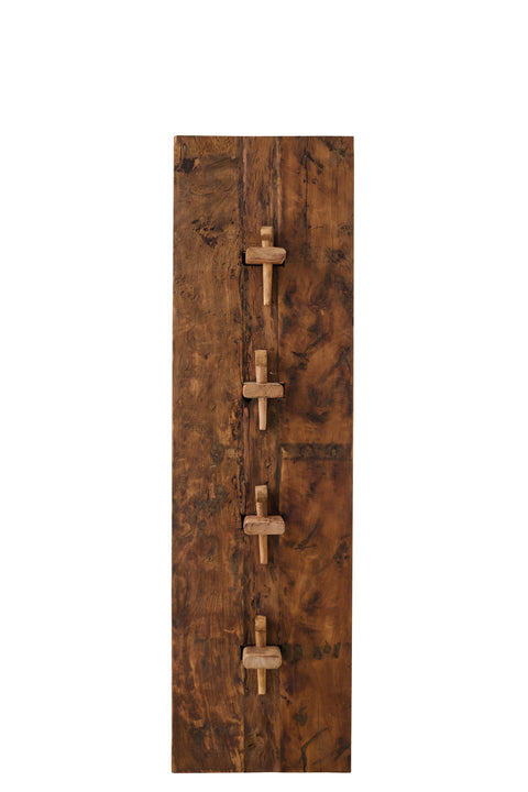 Zijkant van mangohouten rek Hugo van J-Line