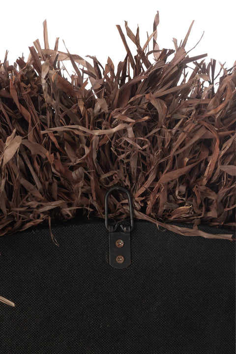 Achterzijde van ronde spiegel Sisal van J-Line