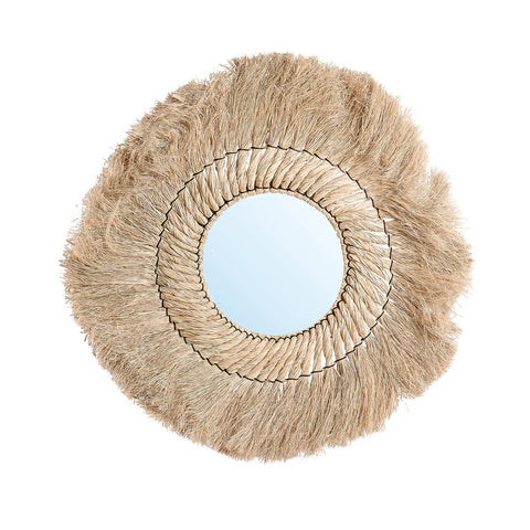 Bazar Bizar The Pretty Blonde Large spiegel van natuurlijk gras