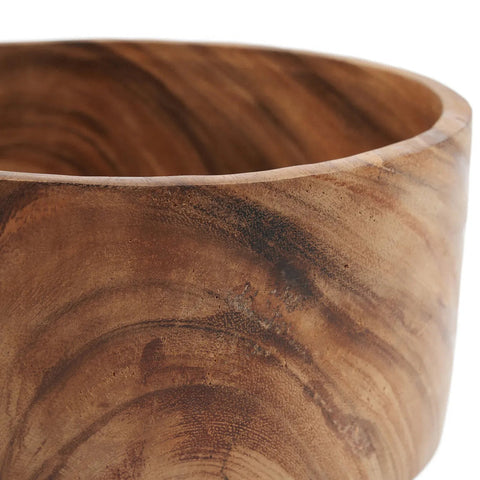Detail suarhout schaal met natuurlijke houtnerf en structuur Bazar Bizar