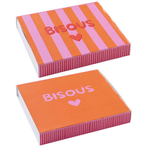 J-Line Bisous tasjes verpakt in gesloten geschenkdoosjes