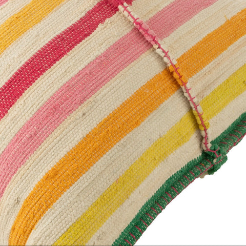 Detail onderzijde van de kleurrijke Stripes Color zitzak