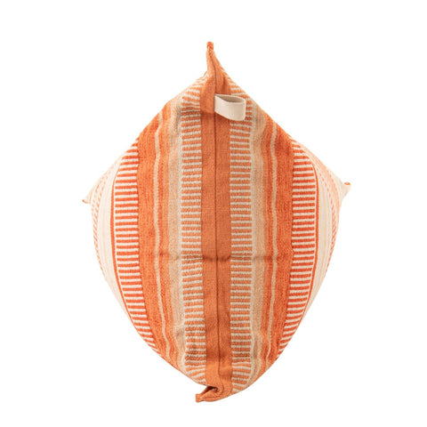 Achterzijde van de J-Line Stripes Orange zitzak